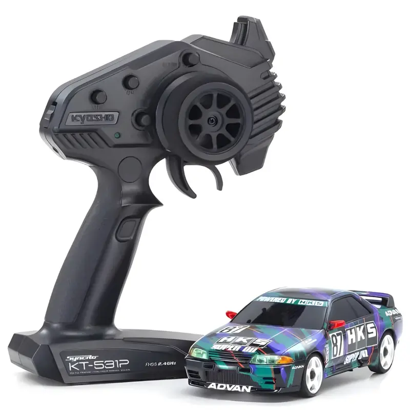 Kyosho Mini-Z Awd Hks Skyline Gt-R R32 1993 87 Readyset Drift 32652Hk 1