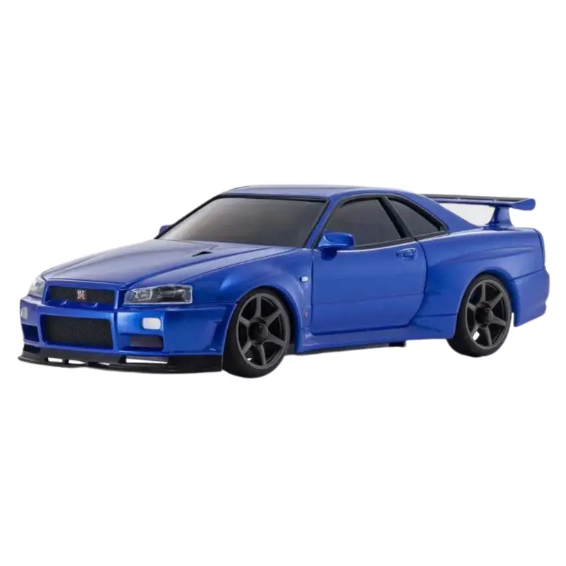 Kyosho Nissan Skyline Gt-R V.Spec Ii Nur R34 1/24 Ma-020 Blue Body Shell Mzp460mb 1