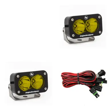 Led Light Pods Amber Lens Spot Pattern Pair S2 Pro Series Baja Designs 1