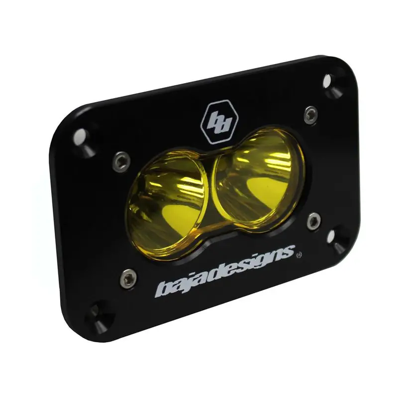 Led Work Light Amber Lens Work/Scene Pattern Flush Mount Each S2 Sport Baja Designs 1