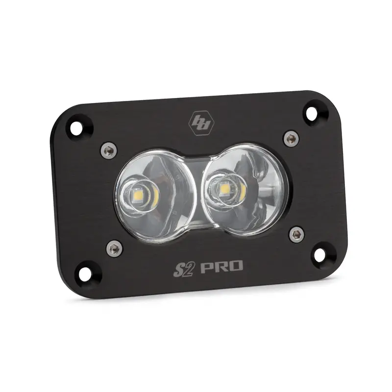 Led Work Light Clear Lens Work/Scene Pattern Flush Mount Each S2 Sport Baja Designs 1