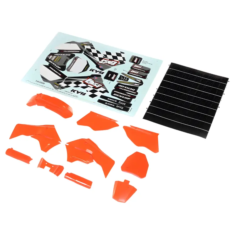 Losi Orange Plastics With Wraps For Promoto-Mx Los260004 1