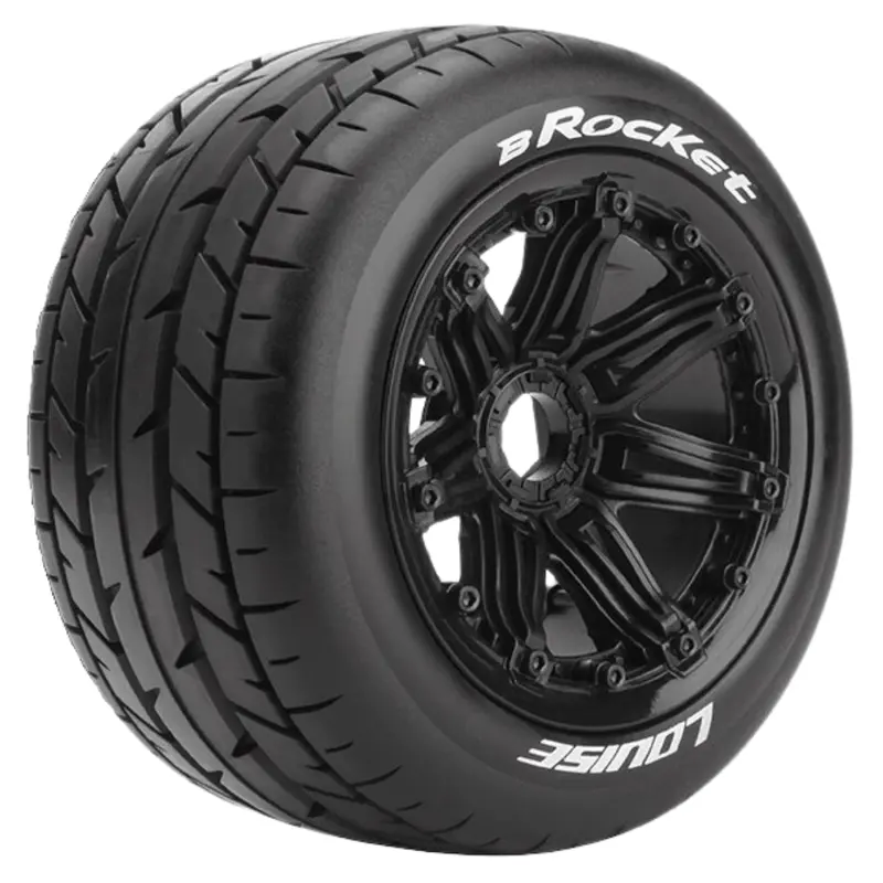 Louise B Rocket Baja 1/5 Buggy Front Wheels & Tyres (2Pc) L-T3266b 1