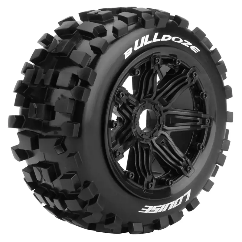 Louise B-Ulldoze 1/5 Buggy Tyre Set Mounted Sport Black Hex 24Mm Rear L-T3244vb 1