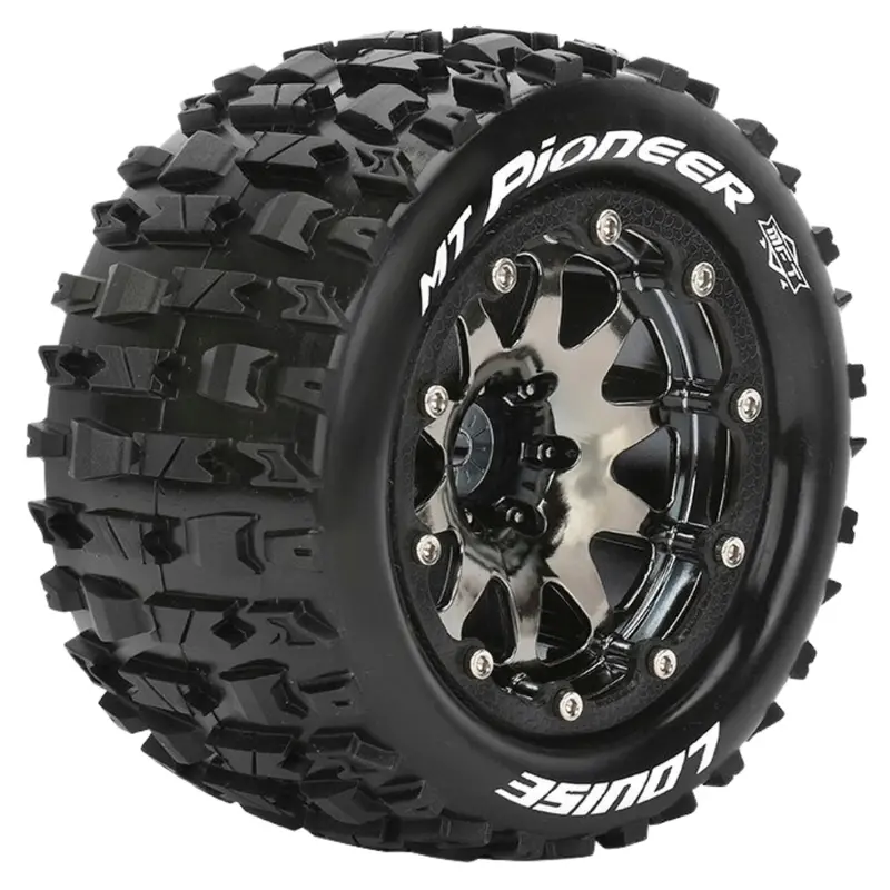 Louise Mt Pioneer Wheels & Tyres 1/10 Monster Truck 12Mm 0 Offset L-T3308sbc 1
