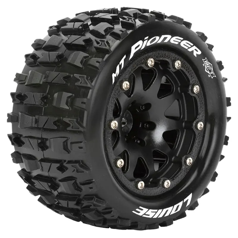 Louise Mt Pioneer Wheels & Tyres 12Mm 1/10 Monster Truck L-T3308sbh 1