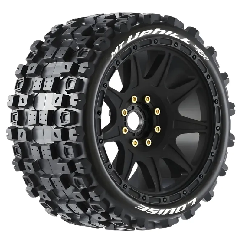 Louise Mt Uphill Speed 1/8 Monster Truck Pre-Glued Tyres & Wheels L-T3354sb 1