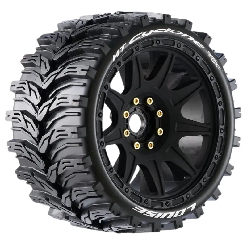 Louise Rc Mtcyclone Speed 18 Monster Truck Tyres Offset Options Black Lt3356sb 1