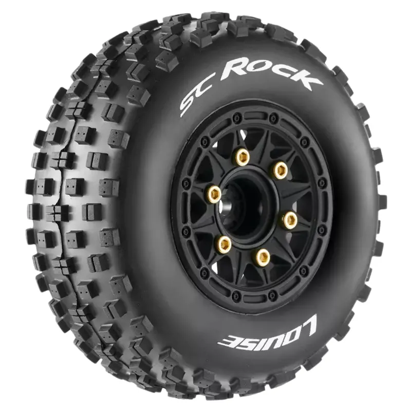 Louise Rc Sc Rock 1/10 Short Course Tyre Set 12Mm 14Mm 17Mm Wheels L-T3229sb 1