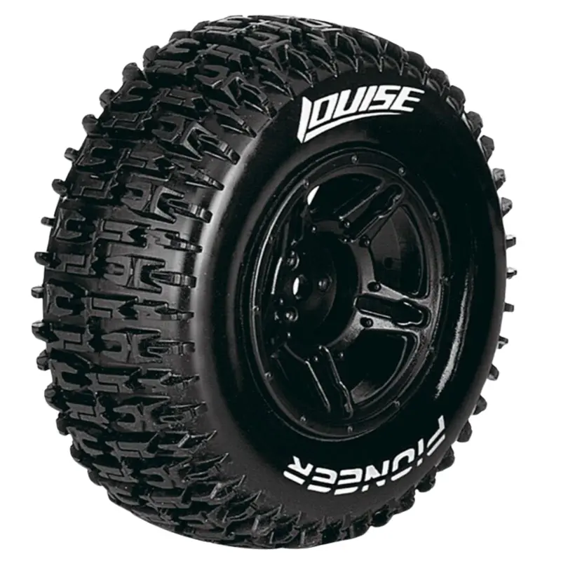 Louise Sc Pioneer 1/10 Rear Short Course Tyres Mounted 12Mm Hex 2Pc 3148Sbtf 1