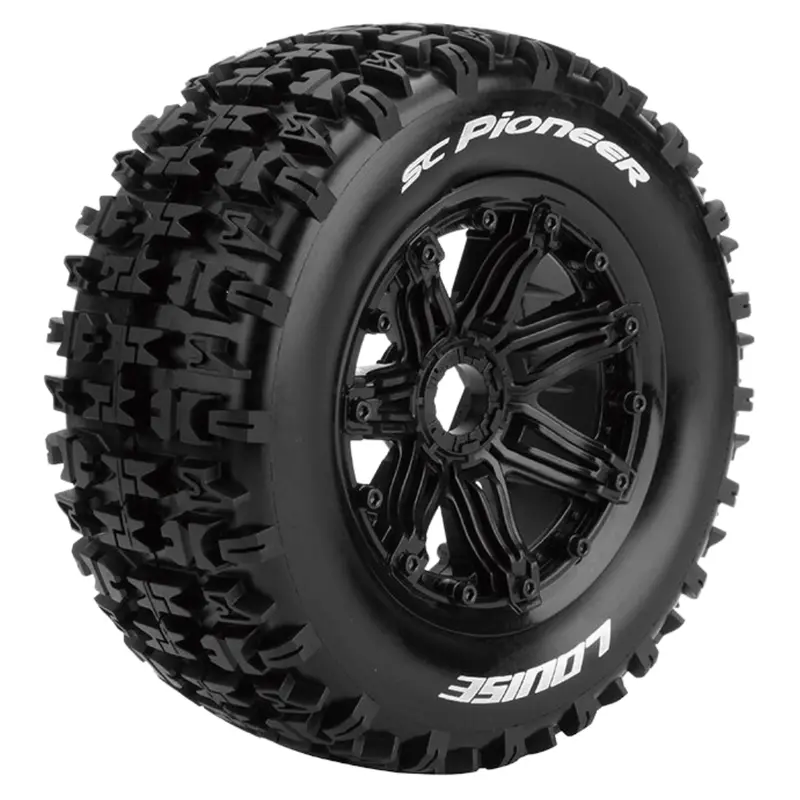 Louise Sc Pioneer Baja 1/5 Buggy Front/Rear Wheels & Tyres L-T3292b 1