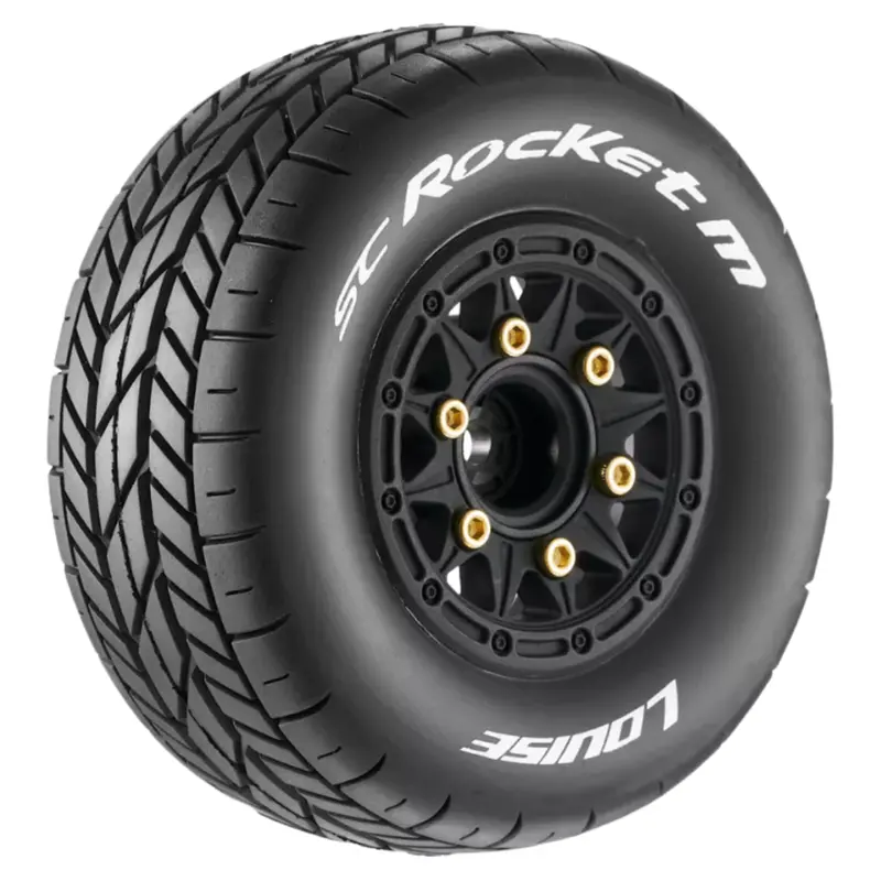 Louise Sc Rocket M 1/10 Short Course Tyre Set Super Soft Black Lt3228vb 1