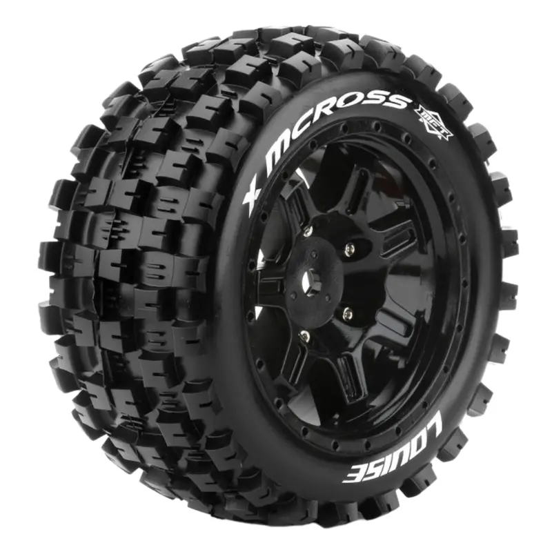 Louise X Mcross X-Maxx Wheels & Tyres (Black) 24Mm Hex L-T3352b 1