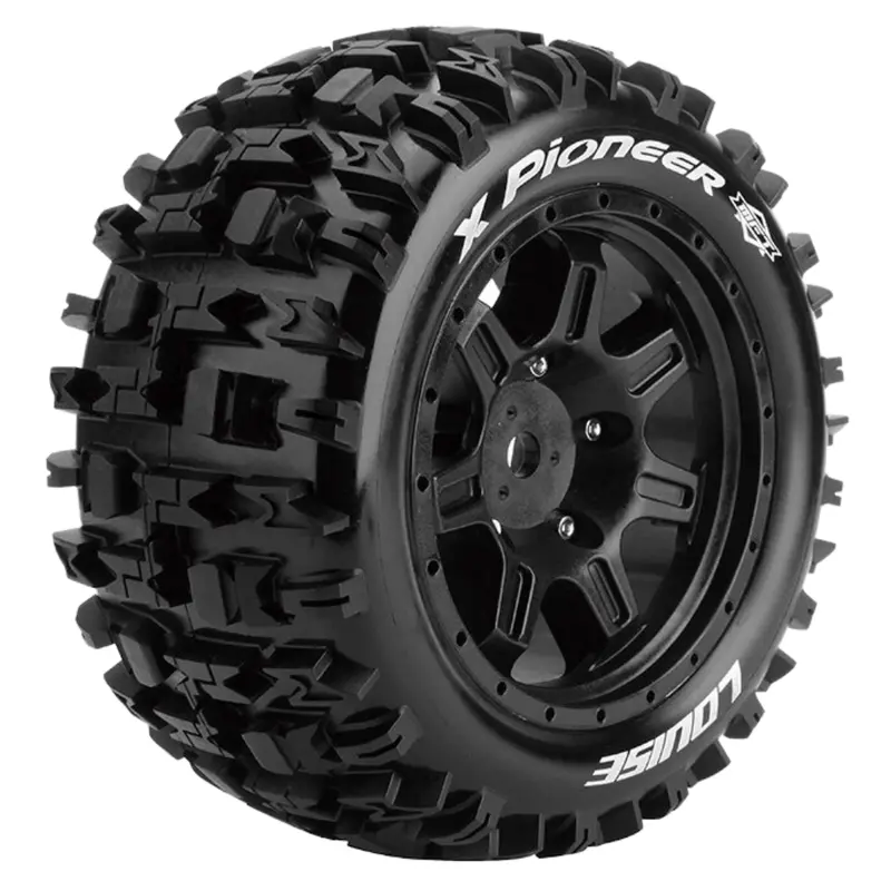 Louise X Pioneer Arrma Kraton 8S 24Mm Wheels & Tyres (Black) L-T3296bm 1