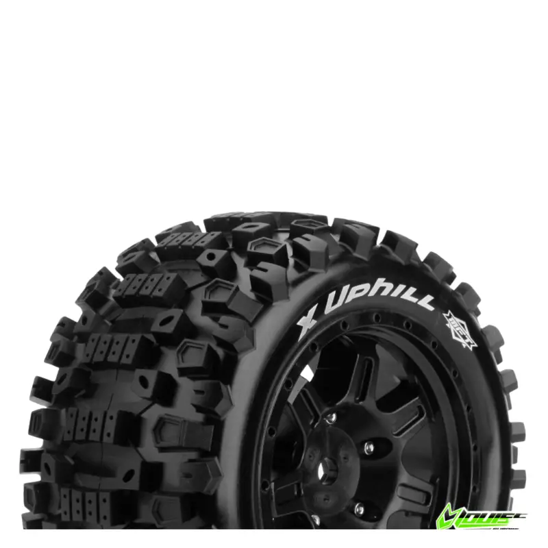 Louise X-Uphill Mft X-Maxx Series Tyre Set Sport Black Wheels 24Mm Hex 1