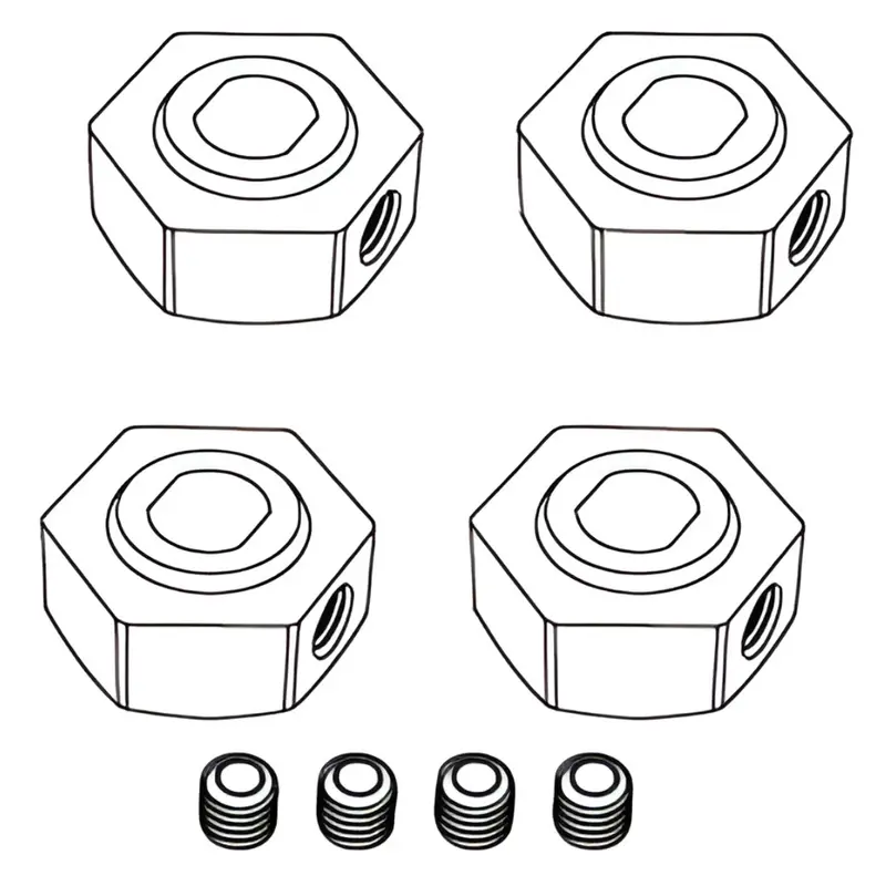 Mjx Hexagonal Wheel Hexes With Grub Screws Rc Spare Parts 10440 1