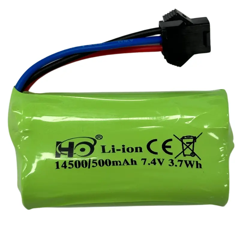 Mn Model 7.4V 500Mah Li-Ion Battery For Rc Ldrc Mini 1/18 Drift Car Mn-2S-500 1