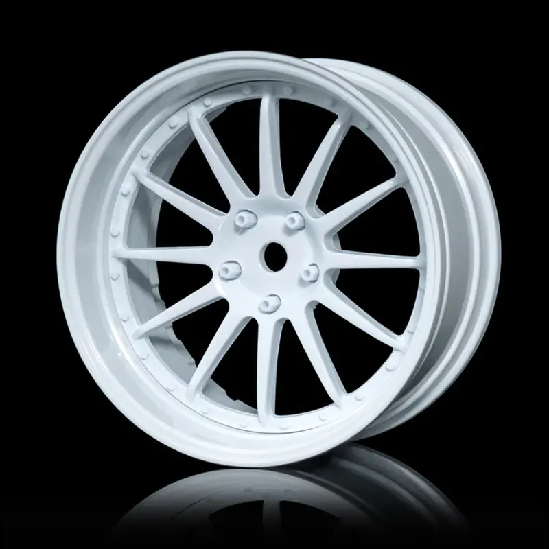Mst 21 White Rc Car 1/10 Wheel Set (4Pcs) Adjustable Offset 832105W 1