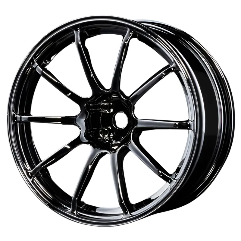 Mst Rs Ii Wheel Set 1/10Th Scale Drift Touring Offset +7 Silver Black 102069Sbk 1