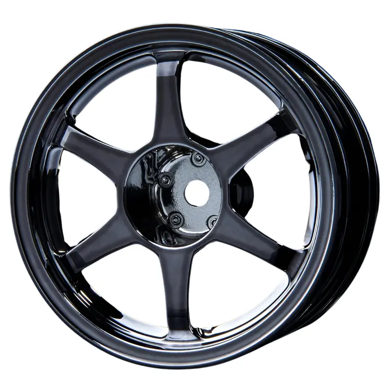Mst Type-C Wheel Set 1/10Th Scale Rc Drift Touring Silver Black 102031Sbk 1