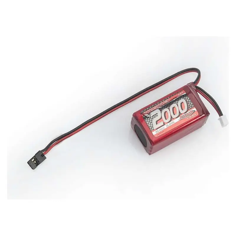Nosram Lifepo 2000Mah Rx Pack 6.6V Small Hump Receiver Pack - Nos943001 1