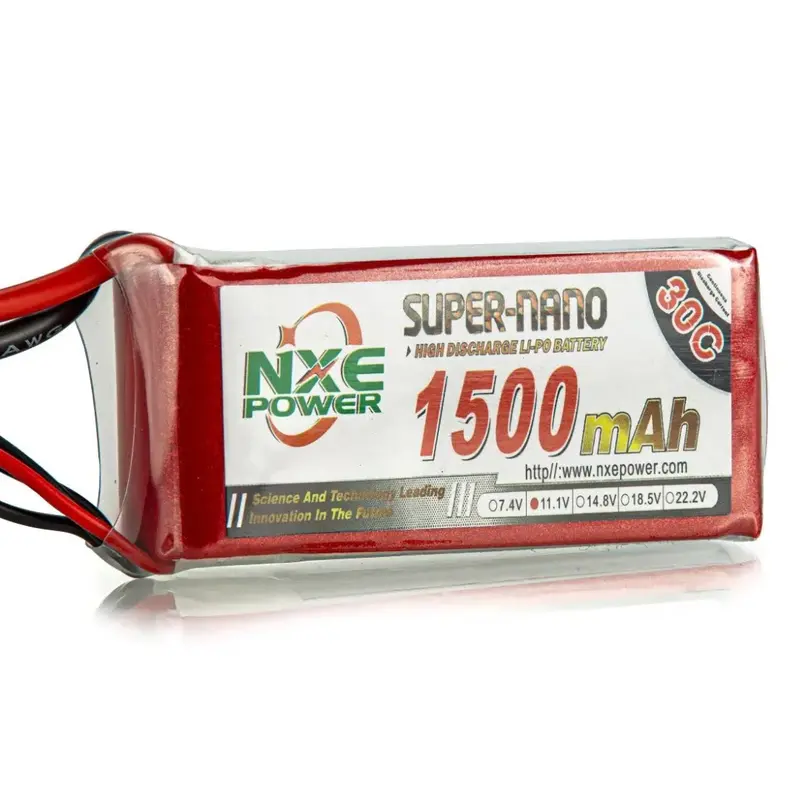 Nxe 11.1V 1500Mah 30C 3S Lipo Battery Deans Soft Case 1500Sc303sdean 1