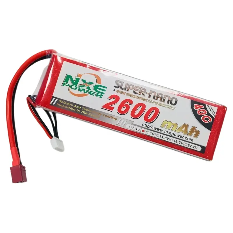 Nxe 3S 11.1V 2600Mah 40C Soft Case Lipo Battery W Deans Plug 2600Sc403sdean 1