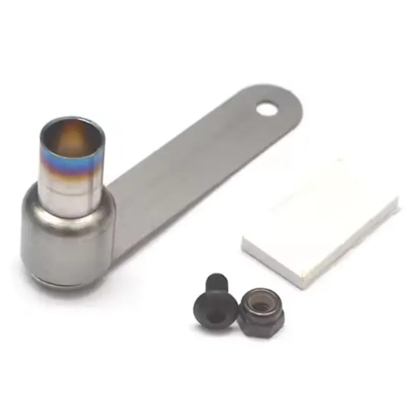 Ozrc 1/10 Rc Car Scale Stainless Steel Double Exhaust Pipe Muffler Led Fit For Drift 1