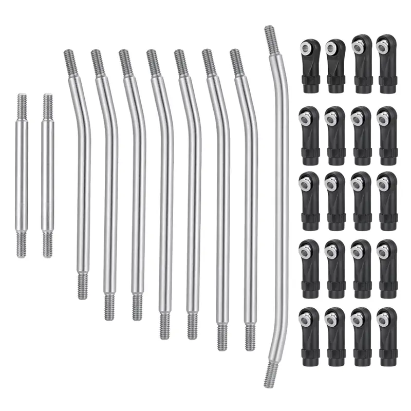 Ozrc 10Pcs Stainless Steel Suspension Steering Link Rod Set For Enduro Rc 1