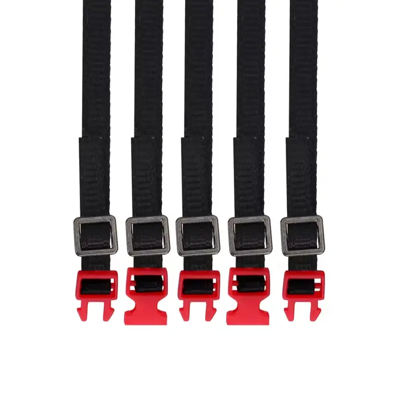 Ozrc 5Pcs Scale Luggage Rope Tie Down Straps For 1/10 Rc Crawler Red 1
