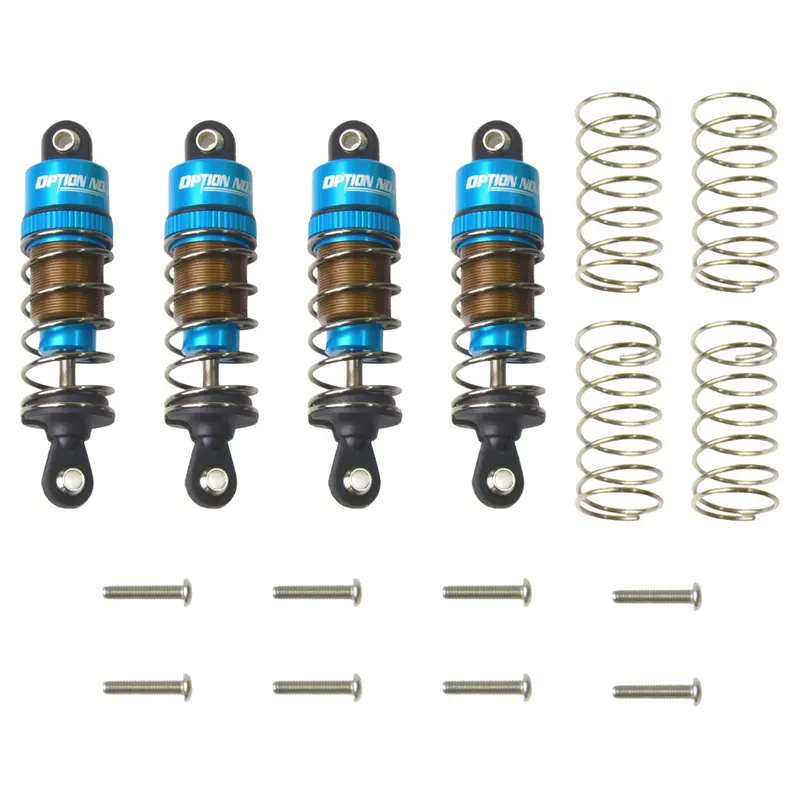 Ozrc 60Mm Aluminium Oil Damper Shocks For 1/10 On-Road Touring Rc Car Blue Pair 1