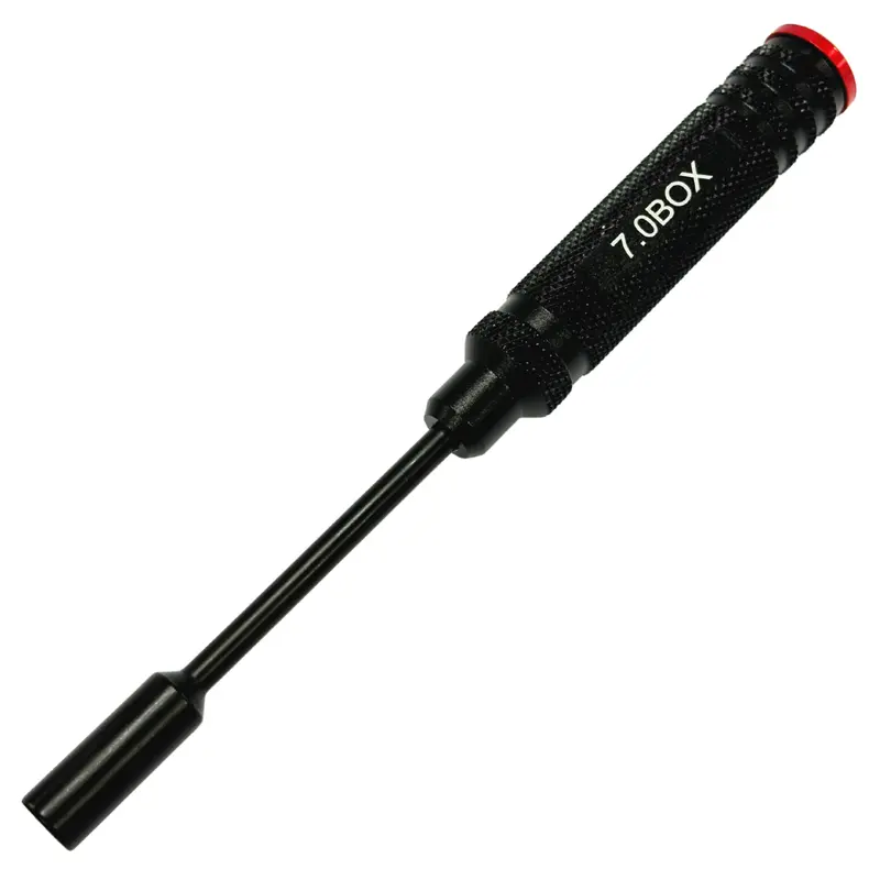 Ozrc 7Mm Hex Nut Driver Rc Car Repair Tool Alloy Handle Black For 1/10 & 1/8 1Pcs 1