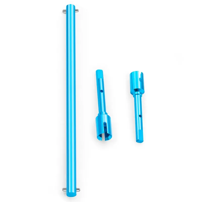 Ozrc Aluminium Alloy Centre Drive Shaft Diff Joint Set Blue For Tamiya Tt02 1