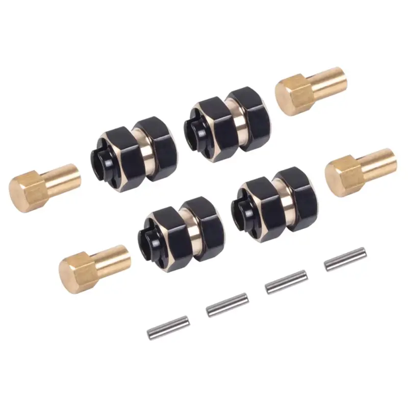 Ozrc Brass Wheel Hex Extenders 4Pcs 12G Set Suits Scx24 Rc 4X4 Crawler 1