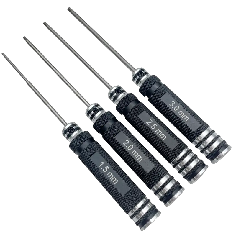 Ozrc Hobby 4Pc Hex Driver Tools Set - Rc Essentials 1.5Mm, 2.0Mm, 2.5Mm, 3.0Mm 1