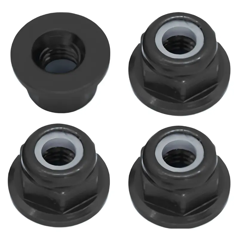 Ozrc M3 Nylon Lock Nuts 4Pcs Black Colour For Rc Car 1/10 1