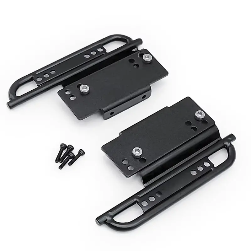 Ozrc Metal Side Pedal Rock Sliders Black Suits Scx24 Deadbolt C10 Wrangler 1