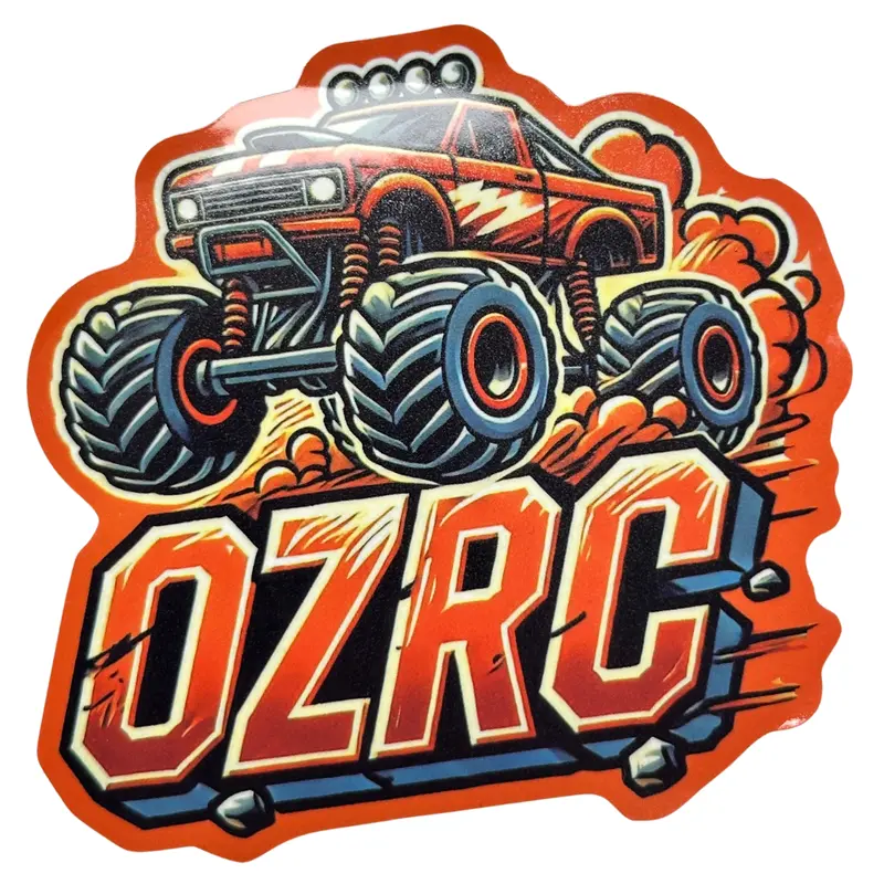 Ozrc Special Edition Monster Truck Sticker Custom Orange Design 1