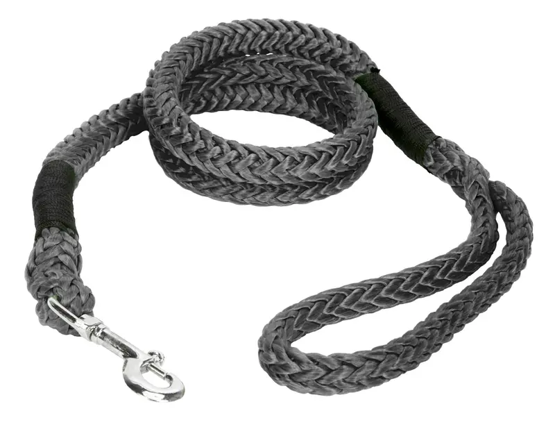 Pet Leash Half X 6 Foot Animal Leash W Loop And Clasp Ends Charcoal Gray Voodoo Offroad 1