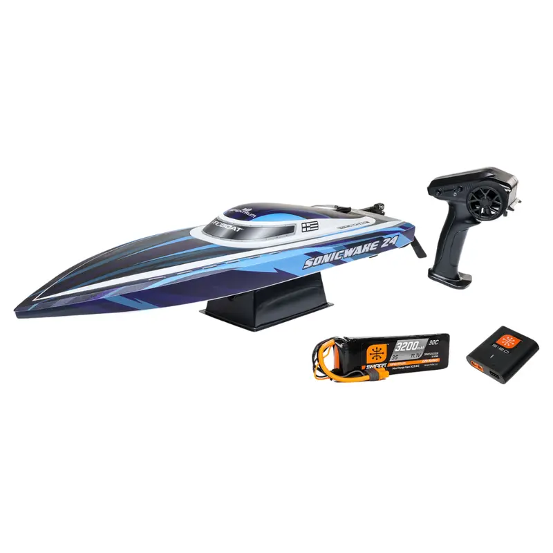 Pro Boat Sonicwake V2 24Inch Self-Righting Brushless Deep-V Rtr Blue Prb1992t2 1