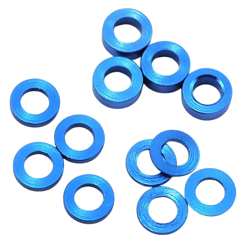 Protek Rc Aluminium Ball Stud Washer Set Blue 12Pcs Ptk-8371 1