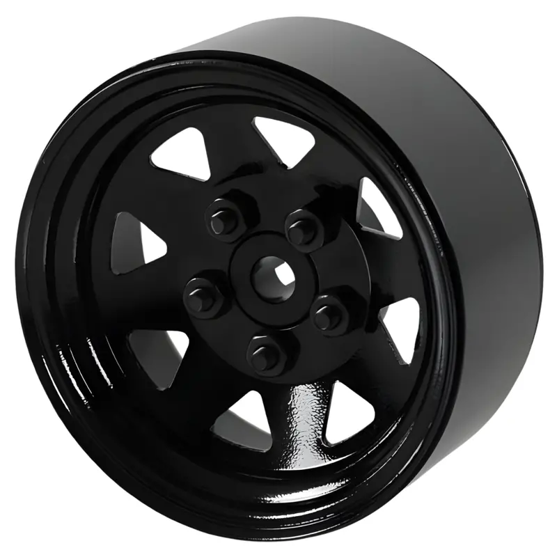 Rc4wd 5 Lug Wagon 1.9" Steel Stamped Beadlock Wheels (Black) Z-W0129 1