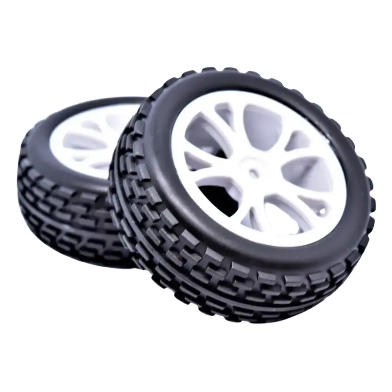 River Hobby Vrx Front Buggy Tyre Set 1/10 Off-Road Durable Rubber White Rh-10302W 1