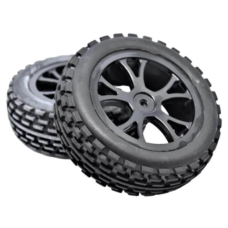 River Hobby Vrx Rear 1/10 Buggy Wheel & Tyres 12Mm Hex Spirit Black Rh-10303B 1