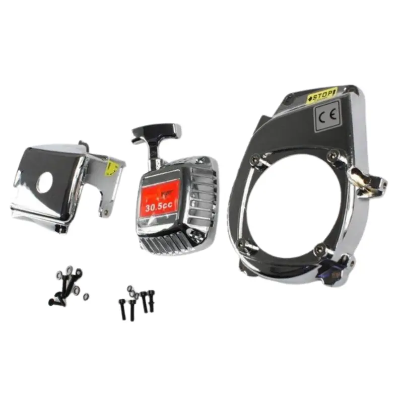 Rovan Chrome Engine Parts Set With Hardware 3Pcs Ksrc85108 1