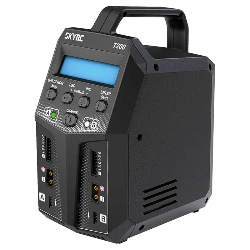 Sky Rc T200 Ac/Dc 12A Dual Output Charger Multi Chemistry Balance Sk-100155 1
