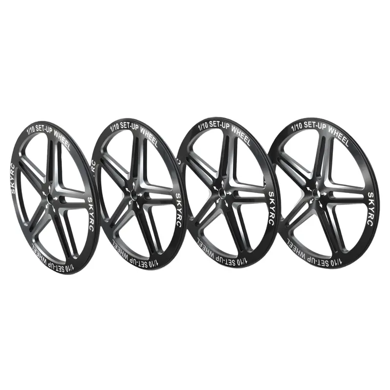 Skyrc Set-Up Wheels 1/10 On Road Touring Alloy Black Sk-600069-06 1