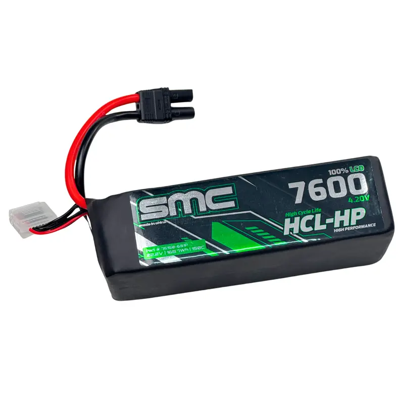 Smc 22.2V 6S 7600Mah 150C G10 Lipo Battery Ic5 Ec5 Smc-Hclhp-7600-6S 1