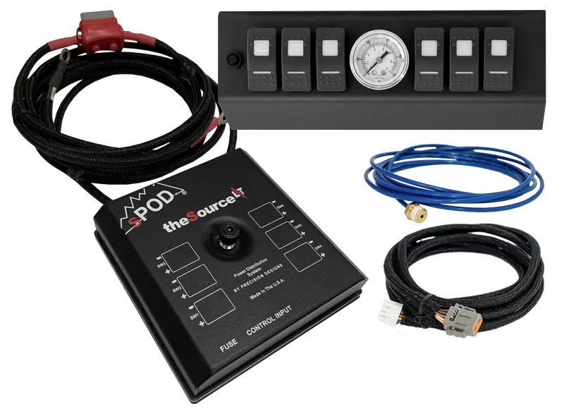Sourcelt W/ Air Gauge And Amber Led Switch Panel For Jk 2007-2008 1