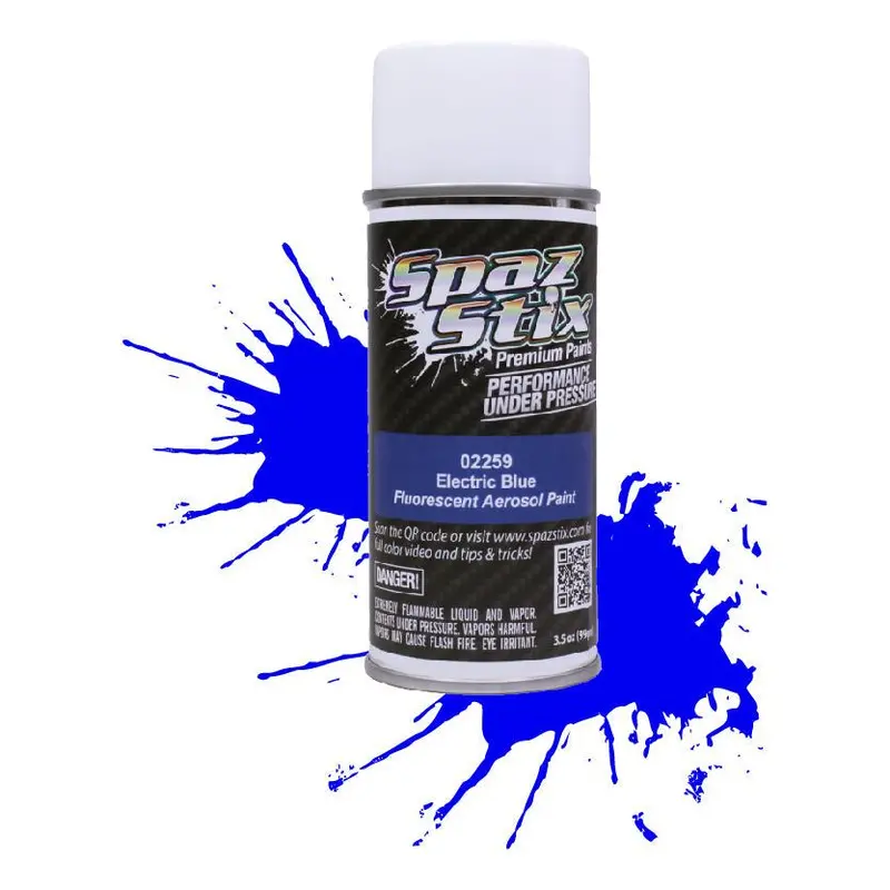 Spaz Stix Electric Blue Fluorescent Paint, Aerosol 3.5Oz 104Ml Can Szx02259 1